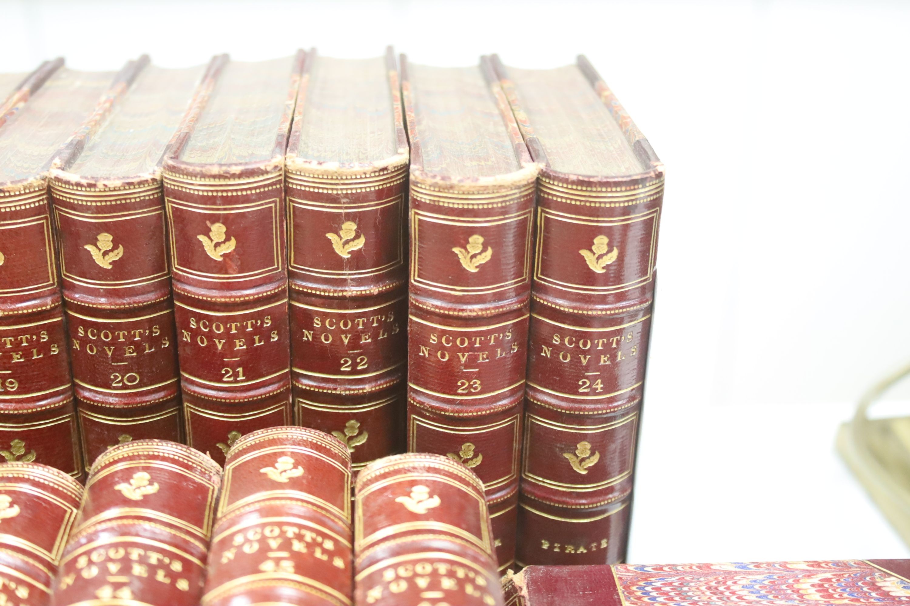 Scott, W. - Novels, A & C Black 1865, 48 vols